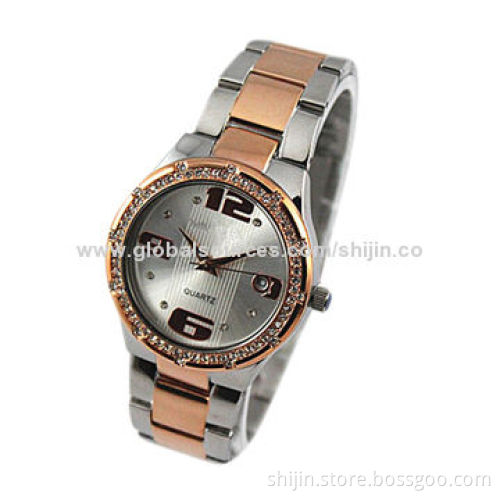Fashion watch with metal alloy case, for women, simple but popular,Japan quartz movement,welcome OEM